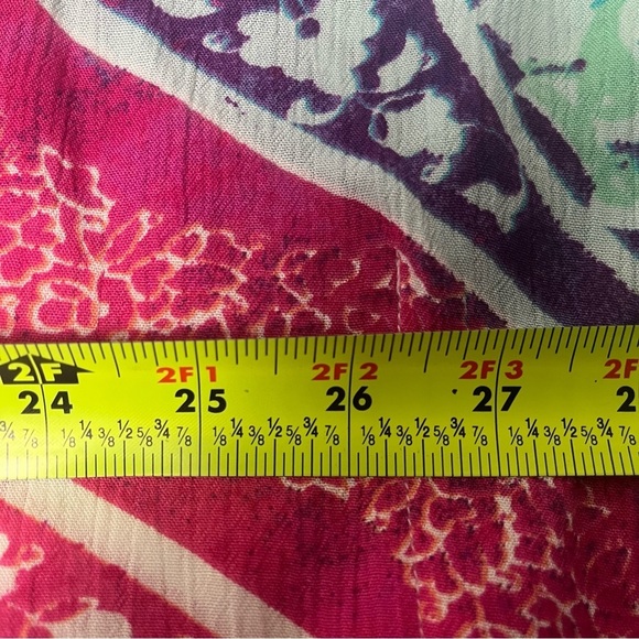 Chicos Kaleidoscope Medallion Poncho Top Crochet Metallic‎ Boho Beach Blouse S/M - Picture 9 of 9